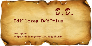 Délczeg Dárius névjegykártya